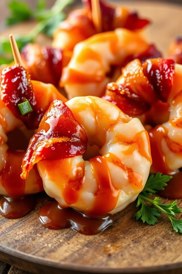 bacon wrapped shrimp delightfully baked