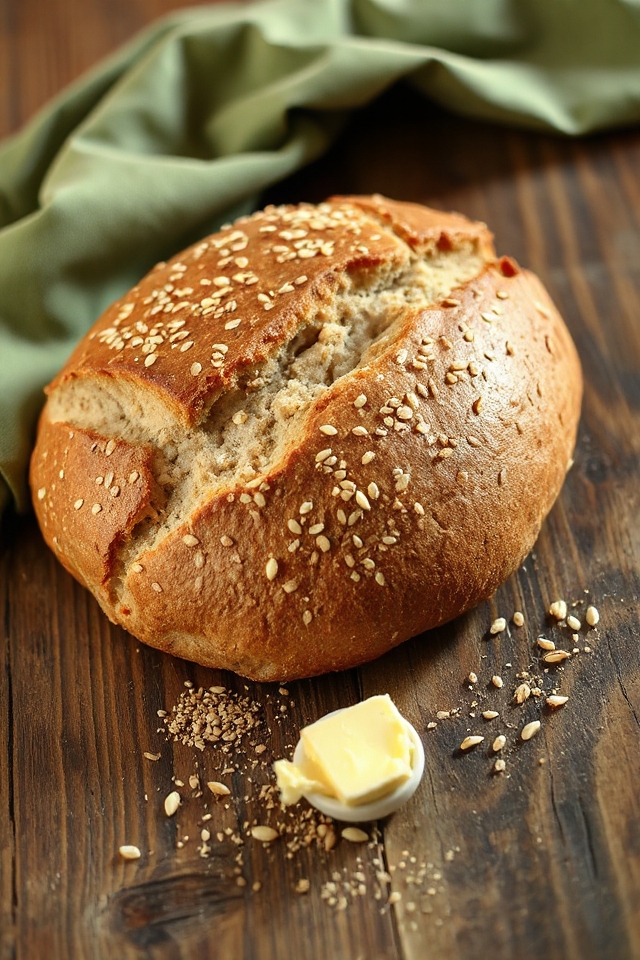 buckwheat bread with sesame