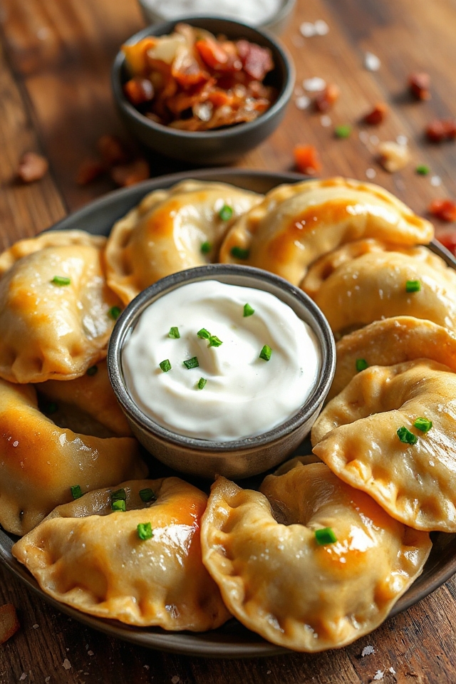 cheesy gluten free perogies