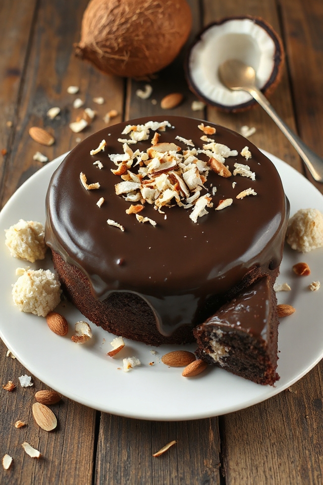 coconut cream chocolate cake