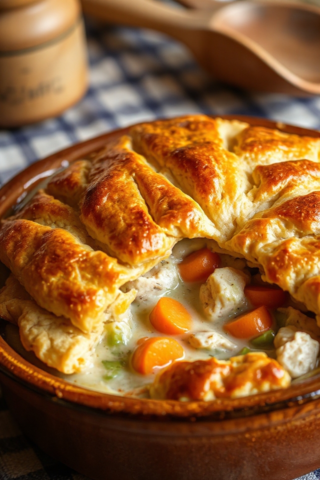 creamy gluten free chicken pot pie