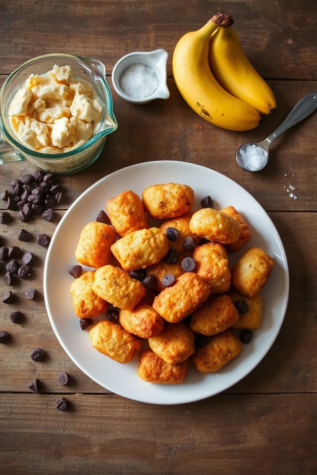 gluten free banana chocolate tots