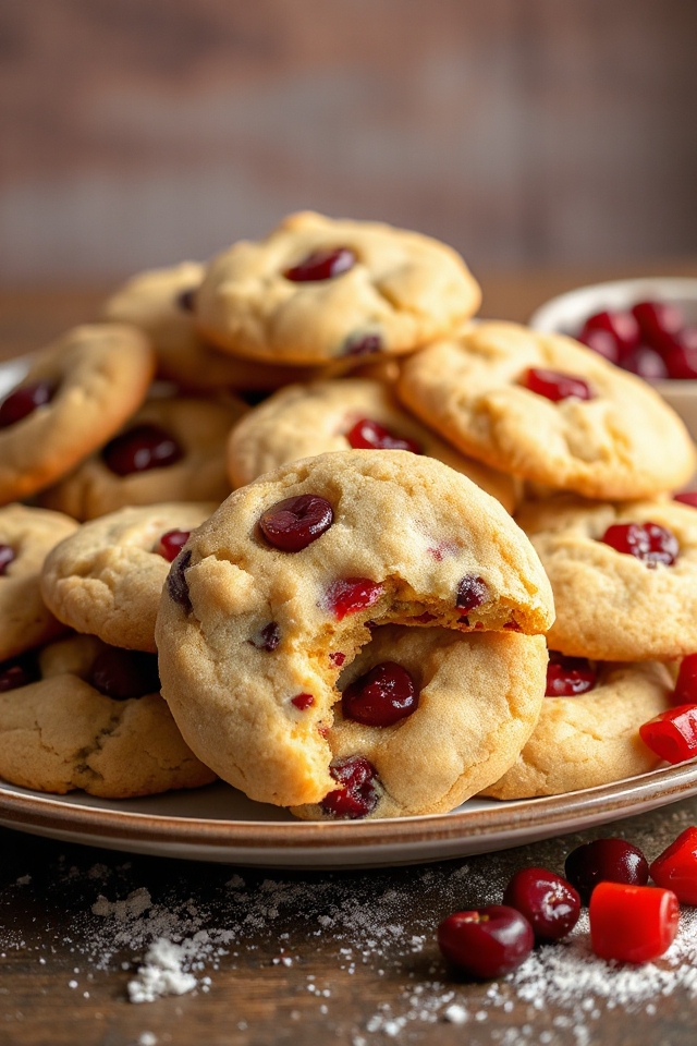 gluten free cherry icebox cookies
