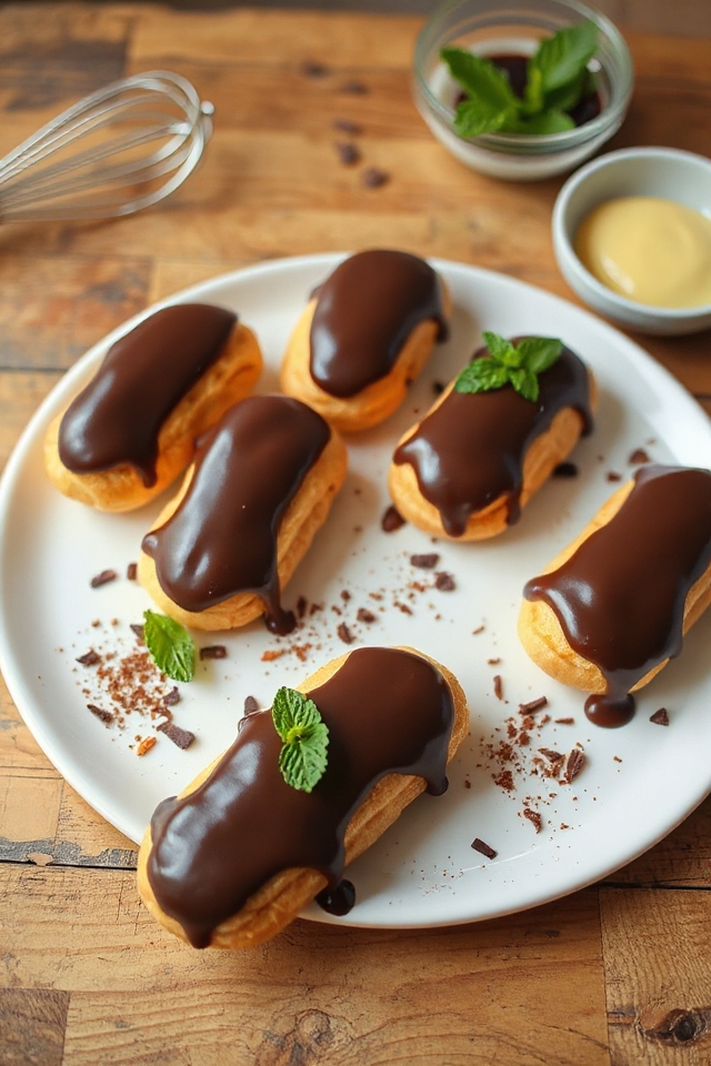 gluten free chocolate eclairs recipe