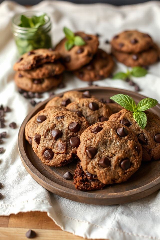 gluten free chocolate mint cookies