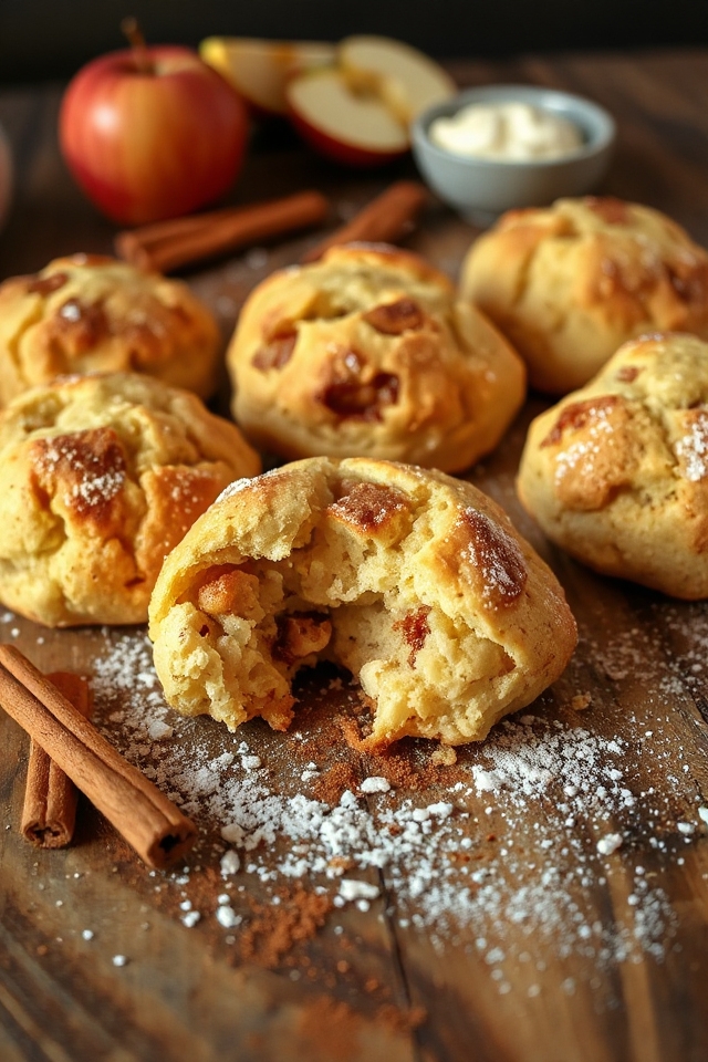gluten free cinnamon apple scones