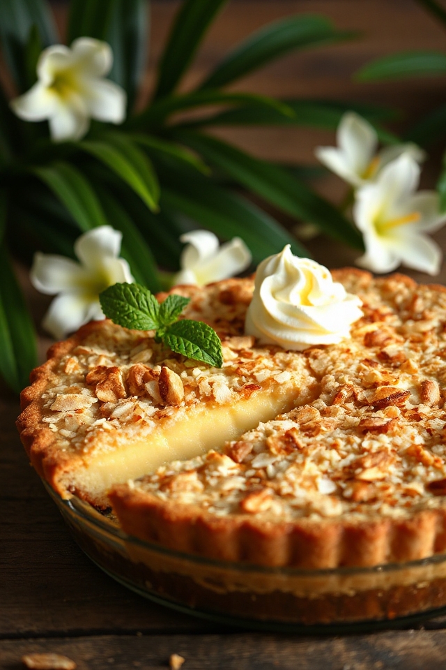 gluten free coconut custard pie