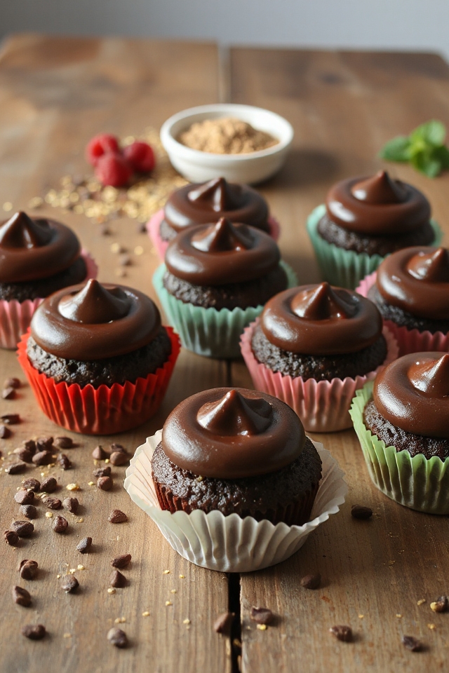 gluten free quinoa chocolate cupcakes