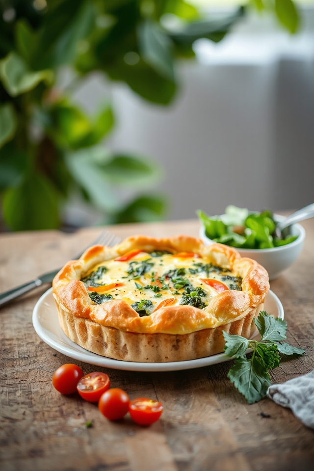gluten free rice lentil quiche