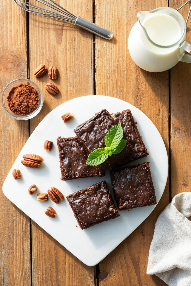 minty quinoa brownies recipe