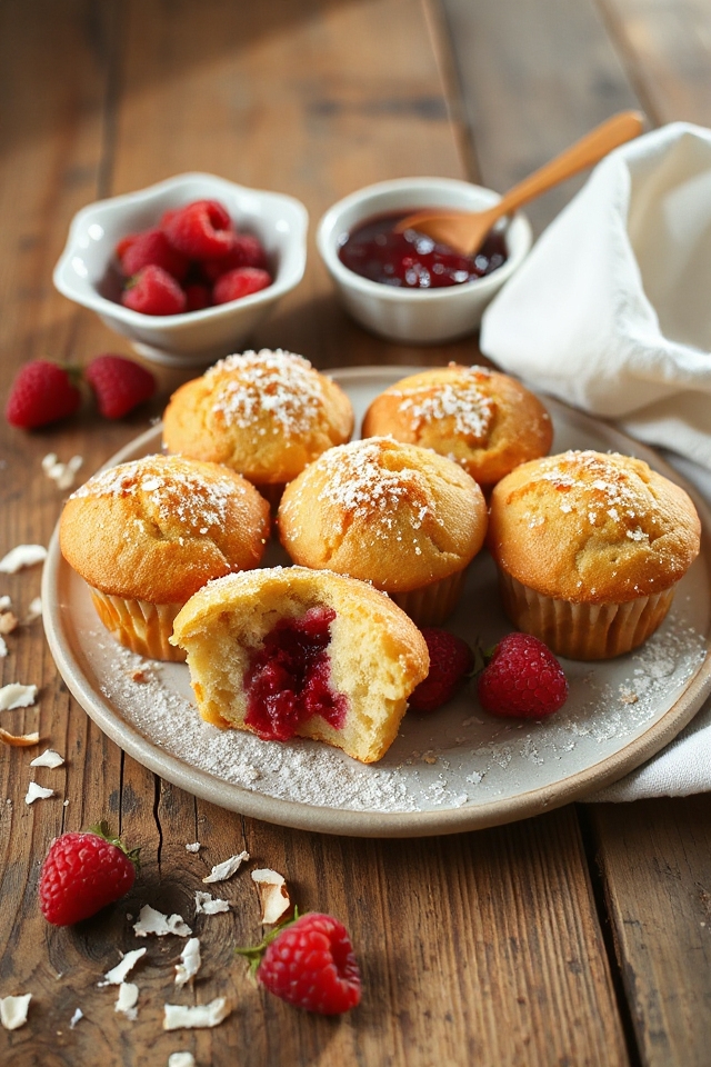 raspberry coconut muffins recipe