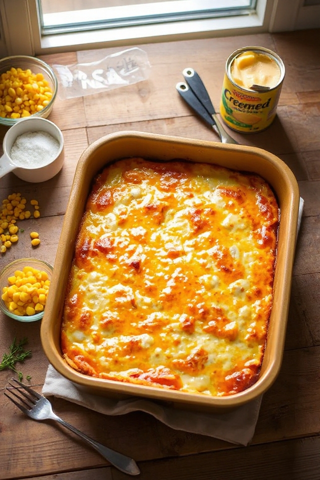 savory gluten free corn casserole